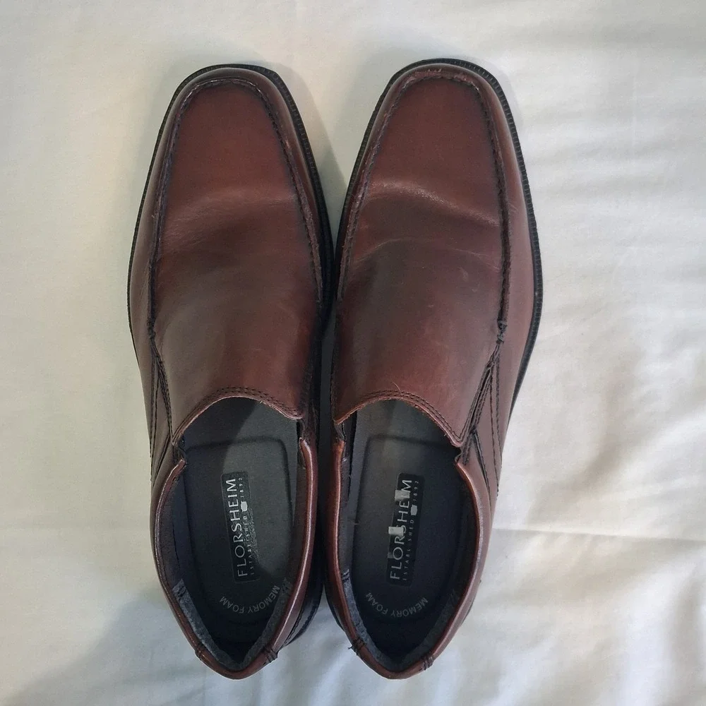 Florsheim Men's Moc Toe Shoe 11731 8.5 3E Lightweight Memory‎ Foam Insole Preppy